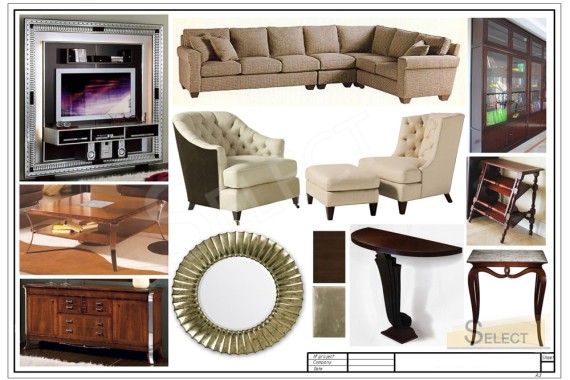 Photos of designer furniture living room equipment