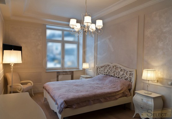 Photo Bedroom in warm pastel colors