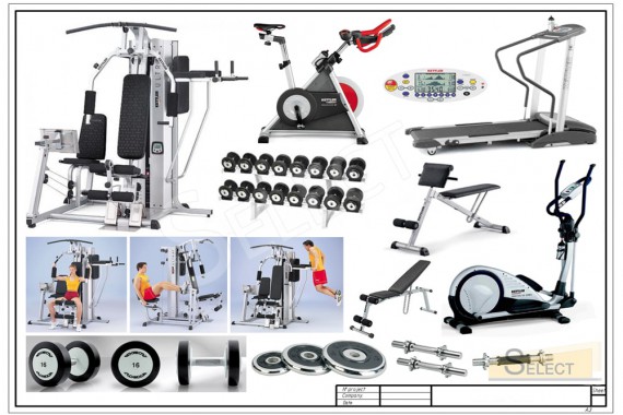 Complete set of Professional gym equipment - Kettler, Technogym
