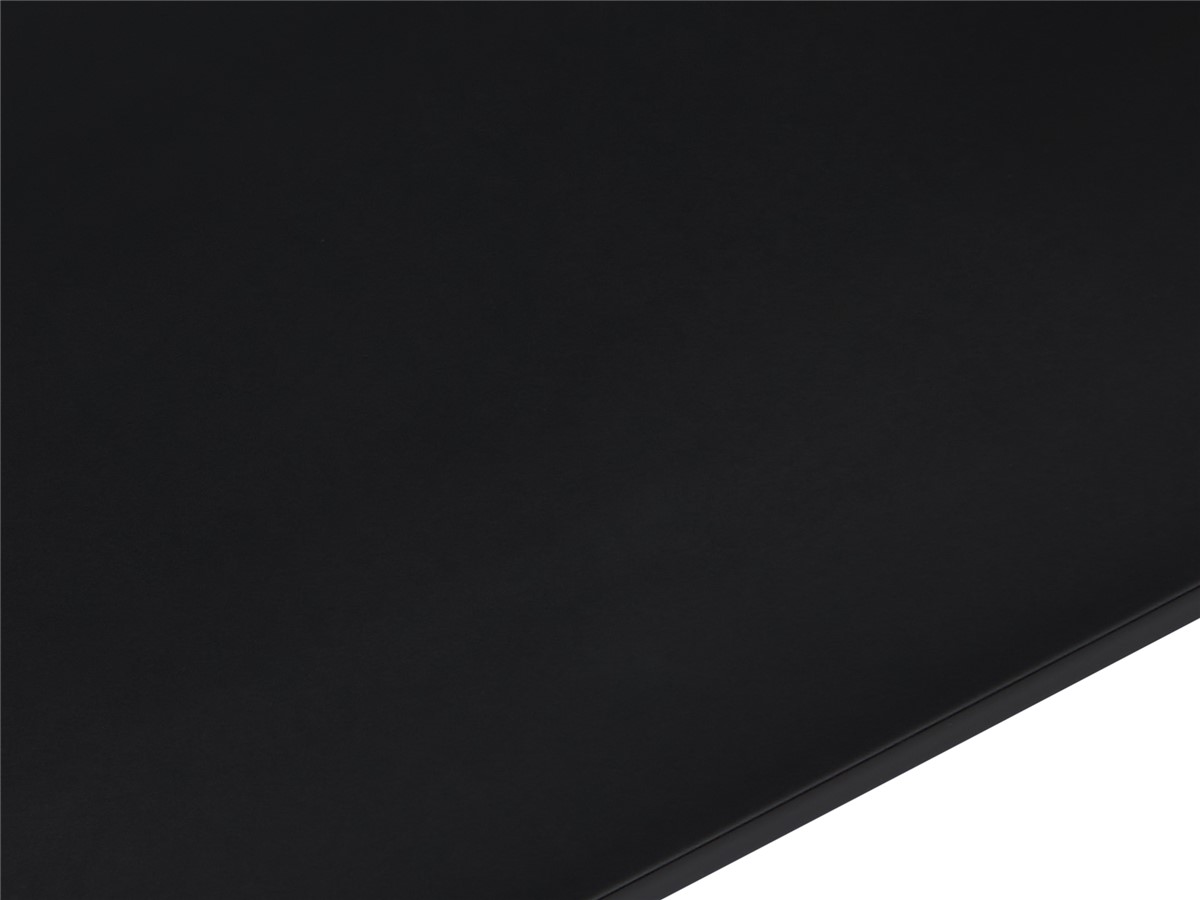 Matt black silk lacquered