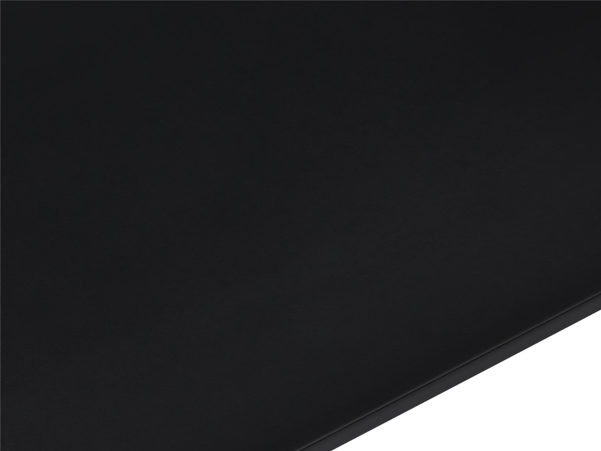 Matt black silk lacquered