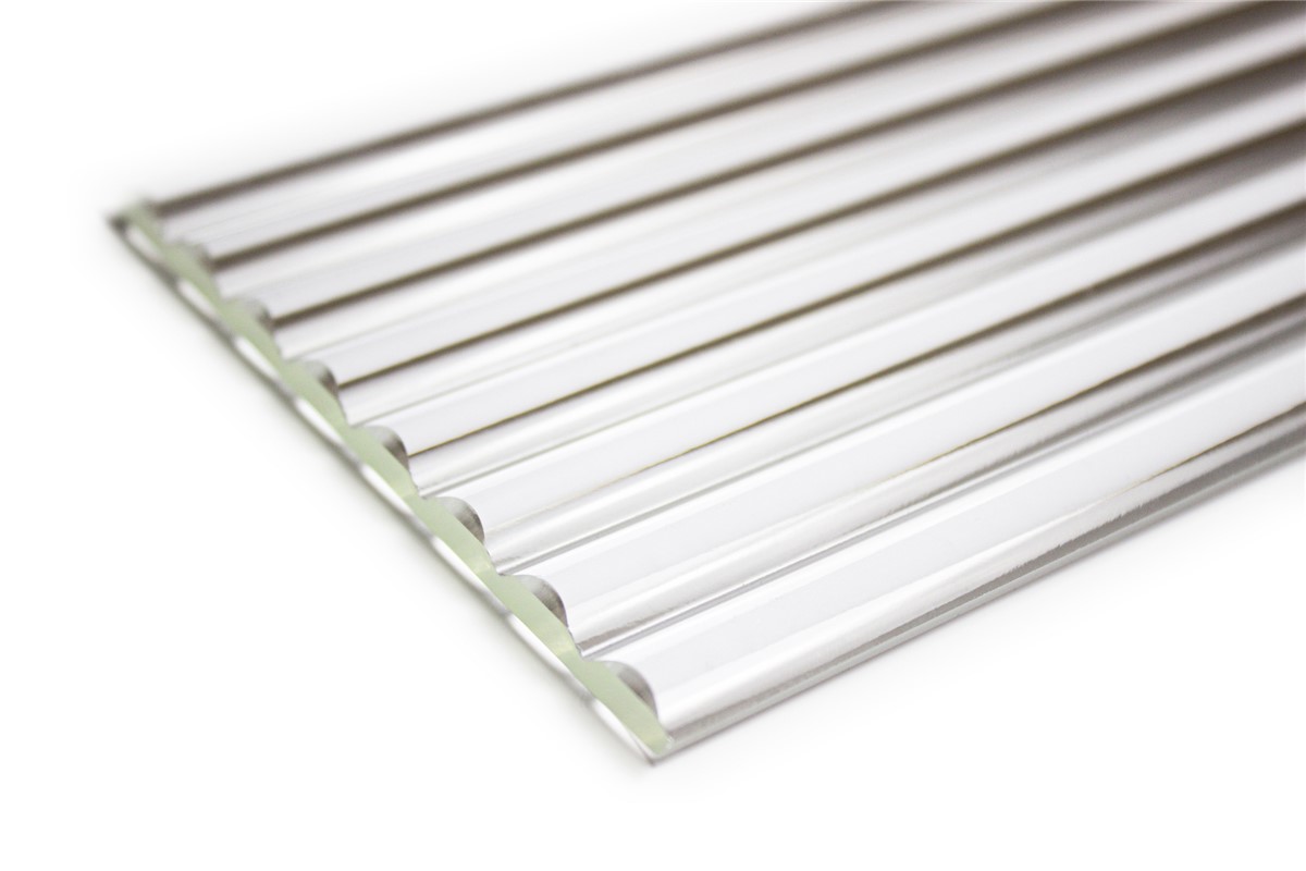 Striped plexiglass