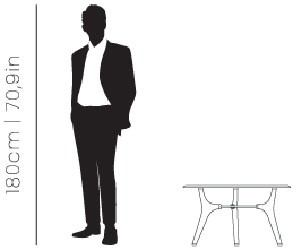 Dimensions Taylor center table