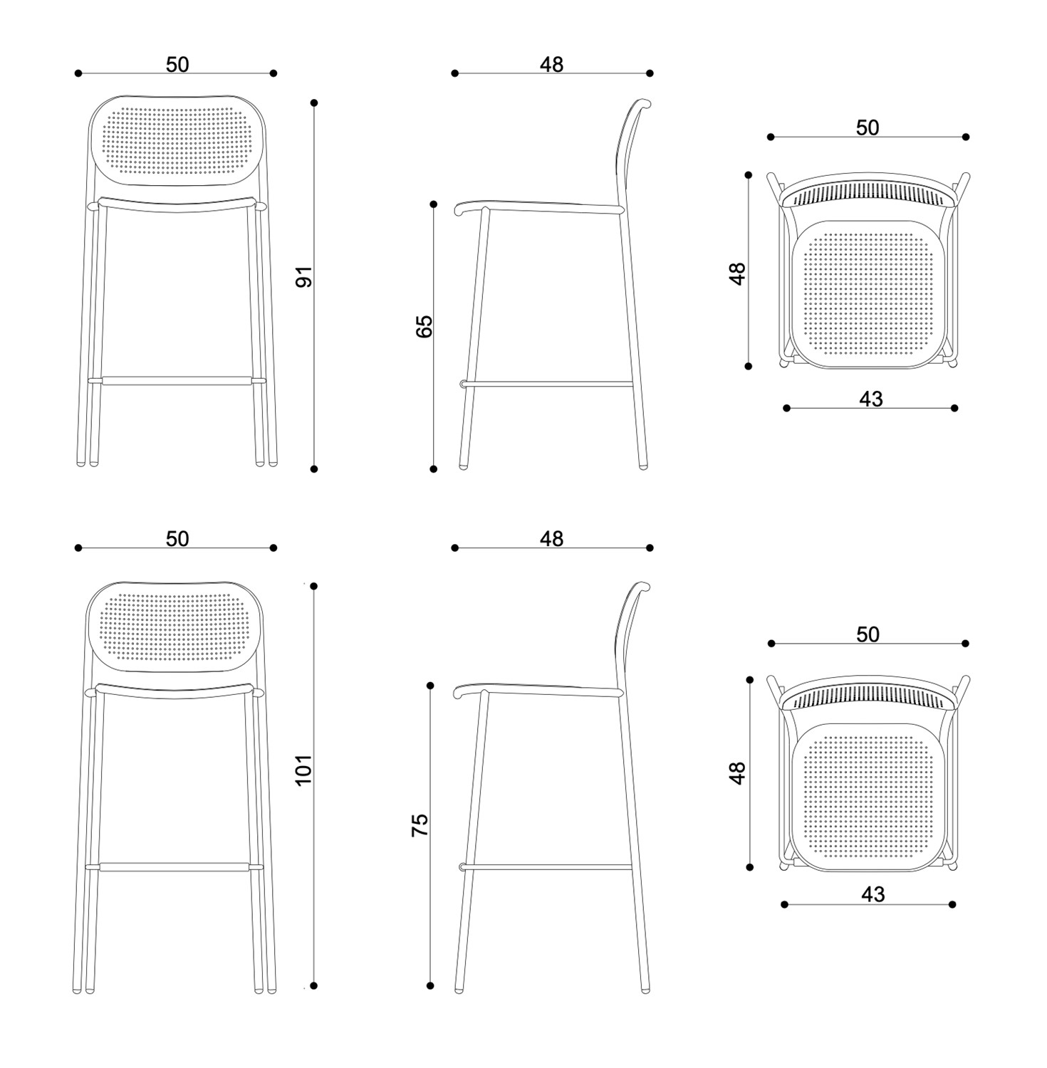 Technical Metis Dot Stool-TR-0174