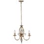Elstead Lighting / Chandeliers / Artisan 3 Aged Brass
