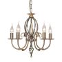 Elstead Lighting / Chandeliers / Artisan 5 Aged Brass