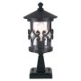 Elstead Lighting / Outdoor Pedestal Lights / Hereford 1 Lantern Black