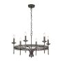 Elstead Lighting / Chandeliers / Crown 6 Iron Gate