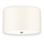 Elstead Lighting / Ceiling Lights / Fletcher 14 Flush Polished Chrome with Ivory Shade