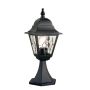 Elstead Lighting / Outdoor Pedestal Lights / Norfolk 1 Lantern Black