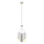 Elstead Lighting / Chandeliers / Quinto 3 White Aged Brass