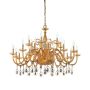 Euroluce Lampadari / Chandeliers / Toochic L12+6+6 Oro Ambra