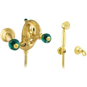 Bronces Mestre / Bath-Shower Fittings / Atlantica Precious / Bath shower set with malachite stone 036118.ML0.00