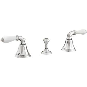 Bronces Mestre / Bidet Fittings / Adriatica bidet Three holes bidet set with white porcelain 058522.L00.50