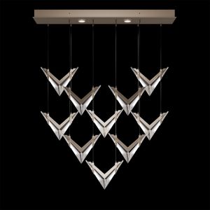 Fine Art Handcrafted Lighting / Pendants & Suspension Lights / BLADE 48"W Rectangular 100052