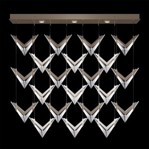 Fine Art Handcrafted Lighting / Pendants & Suspension Lights / BLADE 62"W Rectangular