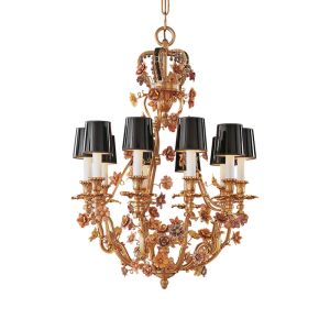 Mariner / Chandeliers / Casted Bronze & Ceramic flowers 19112.0