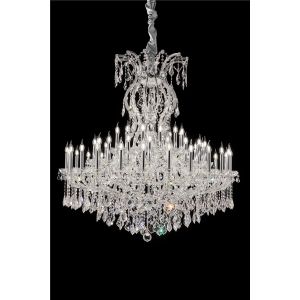 Italian Luxury Lighting / Chandeliers / Maria Theresa White 54 Lights 1940 054