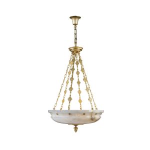 Mariner / Pendants & Suspension Lights / Casted Bronze & Alabaster 20167.0