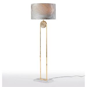 Mariner / Floor Lamps / Casted Bronze & Venetian glass Carrara Marble 20260.0