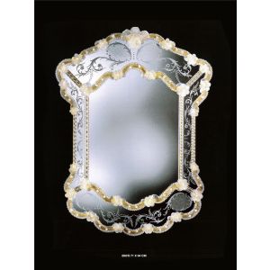Italian Luxury Lighting / Wall Mirrors / Elegant Venetian Glass Decorations in Gold 280S