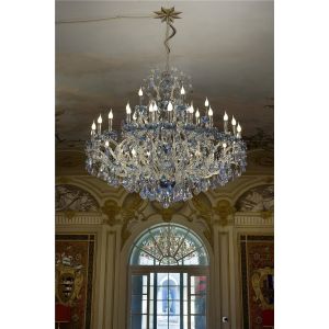 Italian Luxury Lighting / Chandeliers / Maria Theresa Sapphire 42 Lights 3496 042 