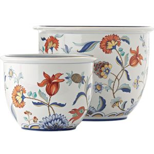 Le Porcellane / Flower Boxes & Flower Pots / Cachepot Fiori Policromo 5345 5344