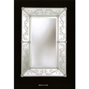 Italian Luxury Lighting / Wall Mirrors / Venetian Murano Glass Floral Decoration 830S