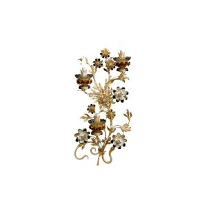 Mechini / Wall Lights / Clear Bohemian Crystal and Biscuit Ceramic A299/3