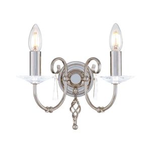 Elstead Lighting / Wall Lights / Aegean 2 Polished Nickel