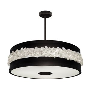 Fine Art Handcrafted Lighting / Pendant Lights / Arctic Halo 32″ Round 876340 