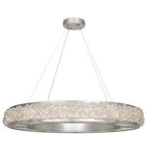 Fine Art Handcrafted Lighting / Pendant Lights / Arctic Halo 38″ Round 878040 