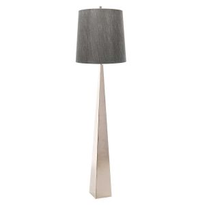 Elstead Lighting / Floor Lamps / Ascent 1 Dark Grey Shade & Polished Nickel