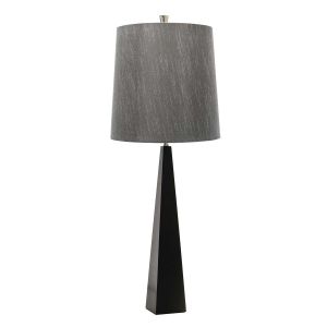 Elstead Lighting / Table Lamps / Ascent 1 Dark Grey Shade & Black