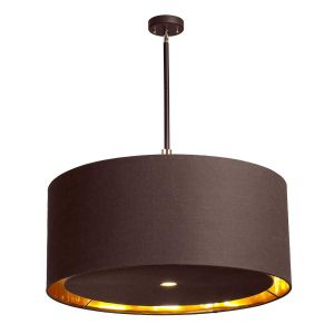 Elstead Lighting / Pendant Lights / Balance 4 Extra Large Brown and Polished Brass