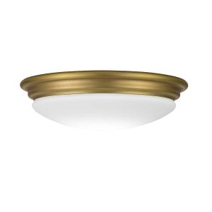 Elstead Lighting / Ceiling Lights / Brompton Flush Brushed Brass