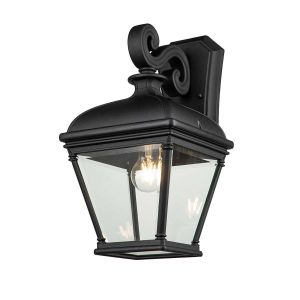 Elstead Lighting / Outdoor Wall Lights / Bayview Large Lantern Black
