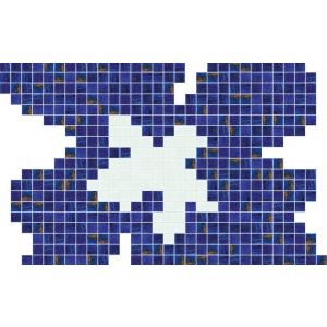 Bisazza / Mosaico - Decorations / Fiore Blu Medio (Pools)