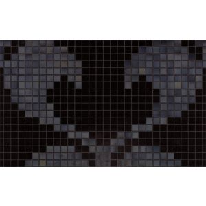 Bisazza / Mosaico - Decorations / Hearts New Black (Modern)