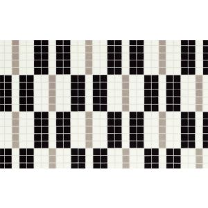Bisazza / Mosaico - Decorations / Alternance Noir & Blanc (Modern)