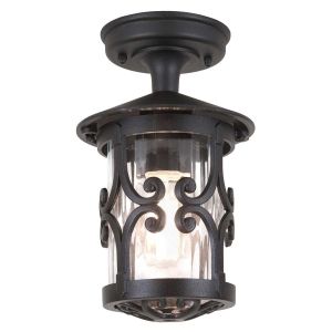 Elstead Lighting / Outdoor Ceiling Lights / Hereford Porch Lantern Black