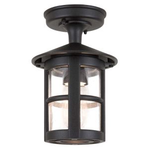 Elstead Lighting / Outdoor Ceiling Lights / Hereford Porch Lantern Black 21A