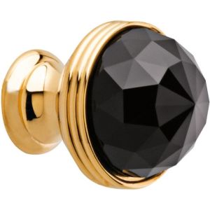 Bronces Mestre / Furniture Handles / Clasica 23mm with Swarovski black crystal 0Z5739.BN0.00
