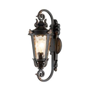 Elstead Lighting / Outdoor Wall Lights / Baltimore Medium Lantern Weathered Bronze