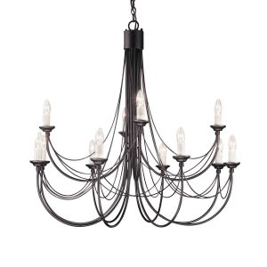 Elstead Lighting / Chandeliers / Carisbrooke 12 Black