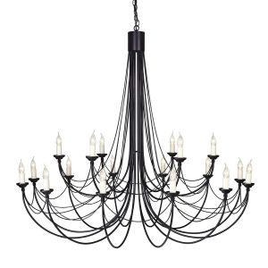Elstead Lighting / Chandeliers / Carisbrooke 18 Black