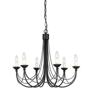 Elstead Lighting / Chandeliers / Carisbrooke 6 Black