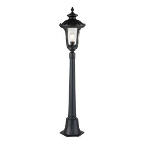 Elstead Lighting / Outdoor Post Lights / Chicago Small Pillar Lantern Textured Black