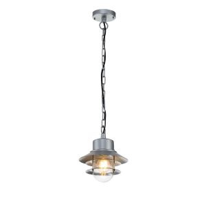 Elstead Lighting / Outdoor Pendant Lights / Copenhagen Chain Lantern Silver