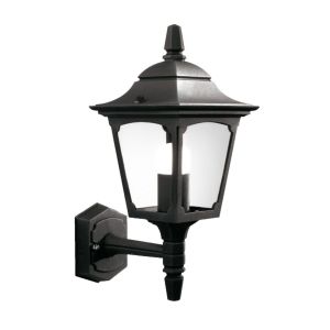 Elstead Lighting / Outdoor Wall Lights / Chapel Mini Up Lantern Black
